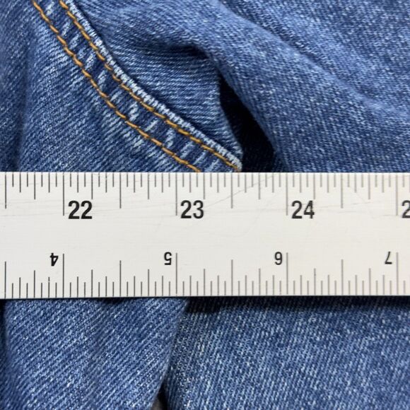 Ivana Trump Denim Jacket Womens 1X Blue Leopard Trimmed Belted Button Front - Picture 9 of 9